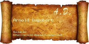 Arnold Dagobert névjegykártya